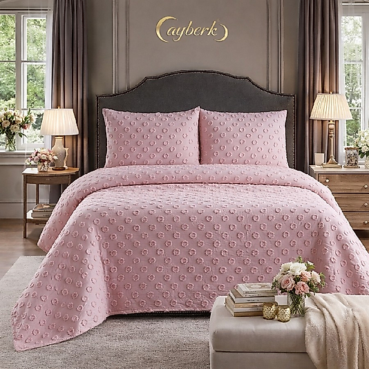 PONPON ÇİFT KİŞİLİK PİKE TAKIMI