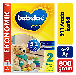 Bebelac 2 Devam Sütü 800g 6-9 Ay