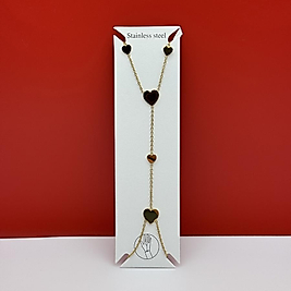 Şahmeran çoklu kalp figürlü gold