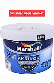 marshall akrikor silikonlu flat dış cephe boyası 2,5 lt K5