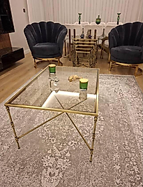 ESKİTME TORNALI SET BRONZ CAM