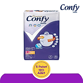 Confy Emici Külot Hasta Bezi Büyük(L) 24'lü 120 Adet