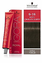 İGORA ROYAL SAÇ BOYASI 60 ML. (6-16 KOYU ÇİKOLATA KAHVE)