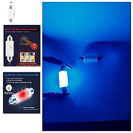 .QUALITY. (2XADET) 1 SET LED SOFİT AMPUL FROSTED 39MM CANBUS BUZ MAVİ (ICE BLUE)