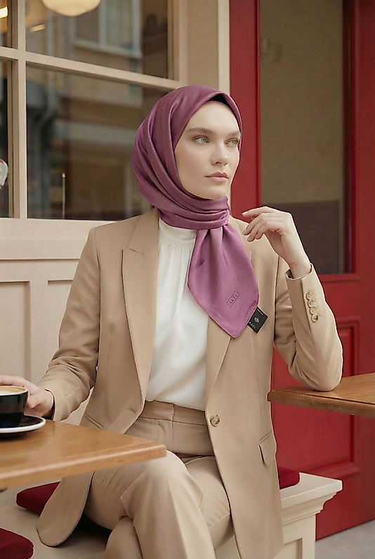 Düz Kristal Kumaş Eşarp - Kaymaz, Şık, Tok Duran | Günlük & Abiye Uyumlu