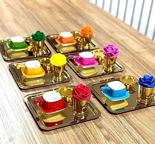 Altı Kişilik(6) Gold Bitter Sunum Seti