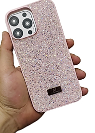 İphone 16 Pro Max Taşlı Telefon Kılıfı Pembe