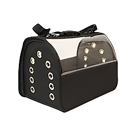 Petpretty Flybag Şeffaf Çanta Büyük Boy Siyah (30 x 30 x 49 cm)