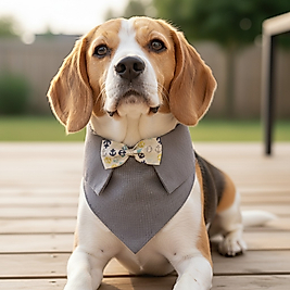 Denizci Şıklığı – Çıpa Desenli Papyonlu Pet Yaka | FEDD’s Pet Style