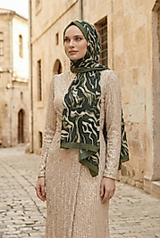 Spring kamuflaj desen şal