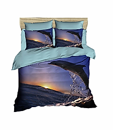 Çift Kişilik 3 Boyutlu 4 Parça Pamuk Saten 3D Nevresim Takımı