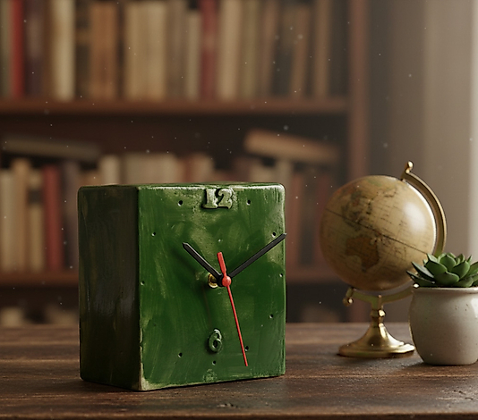 Koyu Yeşil  Masa Saati MS021