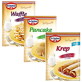 Dr.Oetker Waffle 210 g Pancake 134 g Krep 177 g 3 lü Set