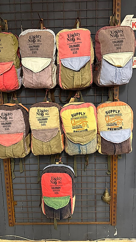 Old Cotton Cargo 1 new Pathcwork Çok Bölmeli Günlük Sırt Çantası