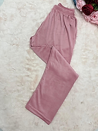 Pembe Kadife Pijama Altı