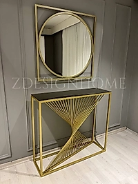 85 CM AYNA, 90X30X100 CM DRESUAR GOLD Z-12