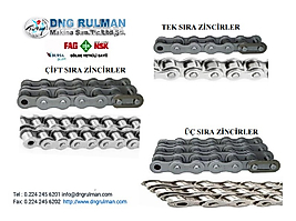SS24B2 1''1/2 (38.10MM) ÇİFT SIRA PASLANMAZ ZİNCİR (5 METRE FİYATI)
