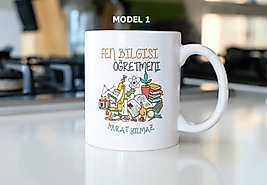Fen Bilgisi Öğretmeni Temalı Kupa Bardak
