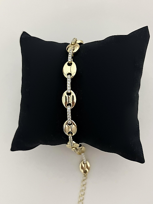 Xuping Gold Taşlı Düğme Bileklik