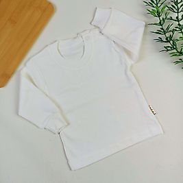 Desensiz Penye Tek Üst - Krem