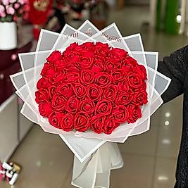 Büyük Boy Kırmızı Gül Buketi