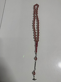 Kedi Gözü tesbih İpli (Kırmızı)