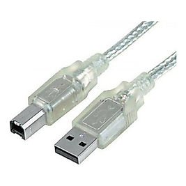 S-Link SL-U2015 1.5m Şeffaf USB2.0 Yazıcı Kablosu