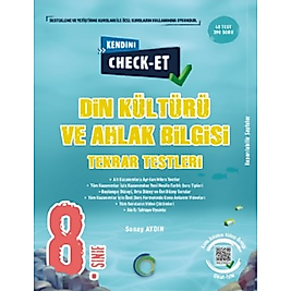 8. Sınıf Kendini Check - Et Din Kültürü Ve Ahlak Bilgisi Tekrar Testleri Okyanus Yayıncılık 2025