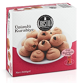 BİSTO ÜZÜMLÜ KURABİYE 500 GR