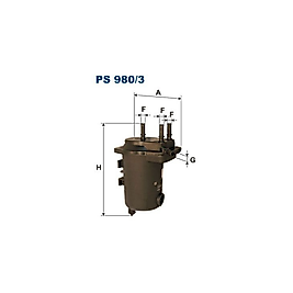 FILTRON PS9803   YAKIT FILTRESI RENAULT MEGANE II 15 DCI 02- K9K-722 (100 HP)