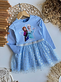 Frezne Uzun kollu Elbise 3-8 yaş