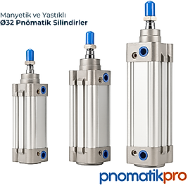 Ø32 Manyetik Yastıklı Pnömatik Silindir