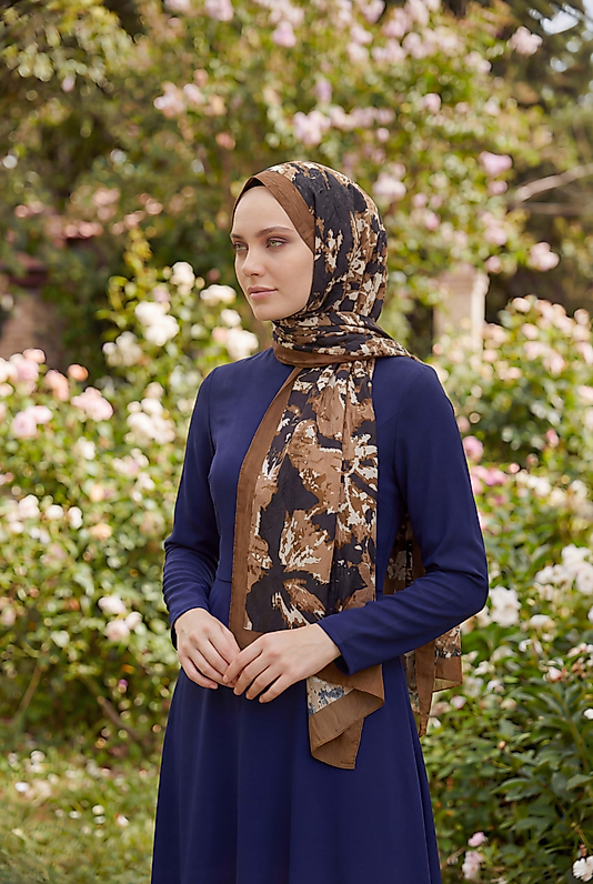 Spring Çiçekli Desenli Şal