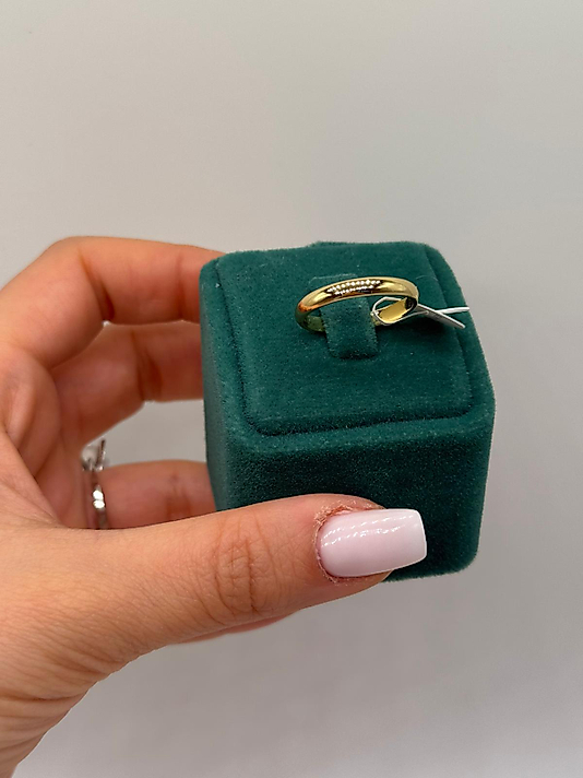 Xuping Klasik Gold Düz Yüzük