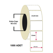 25x50 mm  TERMAL ETİLET 1000 SARIM