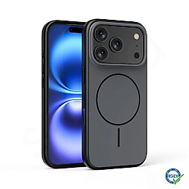 iPhone 17 Pro Max Uyumlu MagSafe Şarj Özellikli Spada Doppel Kılıf - Siyah