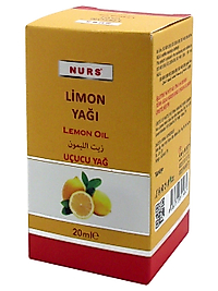 Limon Yağı 20 ml Saf Soğuk Sıkım