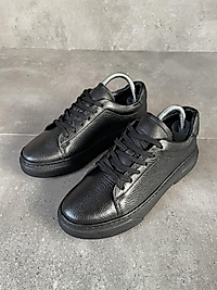 %100 Hakiki Deri Ultra Rahat Günlük Ayakkabı - Siyah