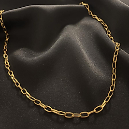 Gold Çelik Zincir Kolye-60 cm
