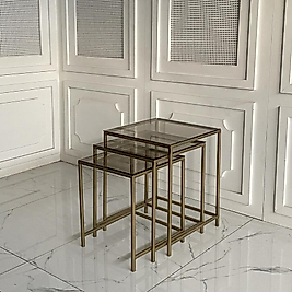 Trio Zigon 3lü - Eskitme Gold