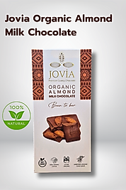 Organik Çikolata Sütlü Bademli