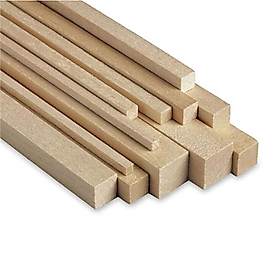 Balsa Çıta 1x4  mm 50 cm 10lu paket