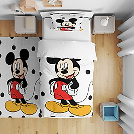 Minibabyrooms  Mickey Mause Desenli Nevresim Takımı