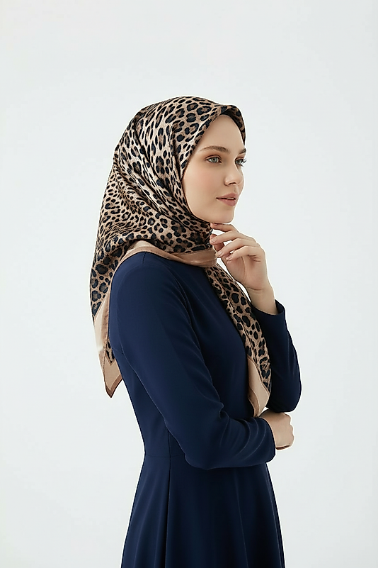 Spring Eşarp Leopar Yeni Desen