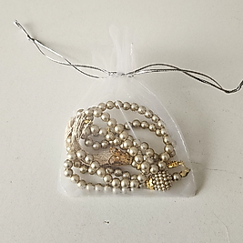 Rose Tül Keseli Tesbih