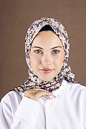 Desenli Soft Eşarp Koleksiyonu Çiçek Desen