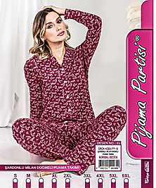 BORDO LOVE KALPLİ PİJAMA TAKIMI 01