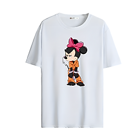 90'lar Çizgi Film Karakteri Mickey Mouse Baskılı Oversize Unisex Tişört