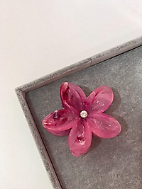 Büyük Lotus Toka Pembe Taşlı