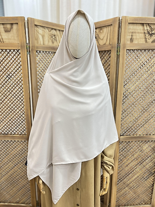 Krem Bambu Viskon Eşarp 140 cm